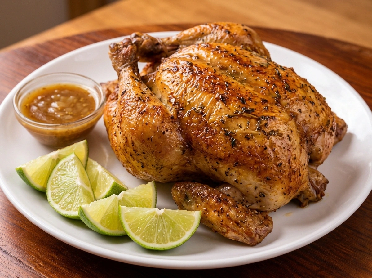 Poulet Entier Rôti à la Broche (10 000 FCFA) — TCHICK Rôtisserie Urbaine Almadies Dakar